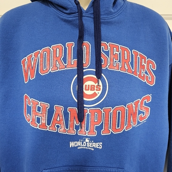 Chicago CUBS 2016 World Series Champions Pullover Sweatshirt Hoodie Size M - Picture 4 of 13